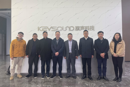 上海張江集團、中國電子音響行業協會領導、專家訪問旗聲科技